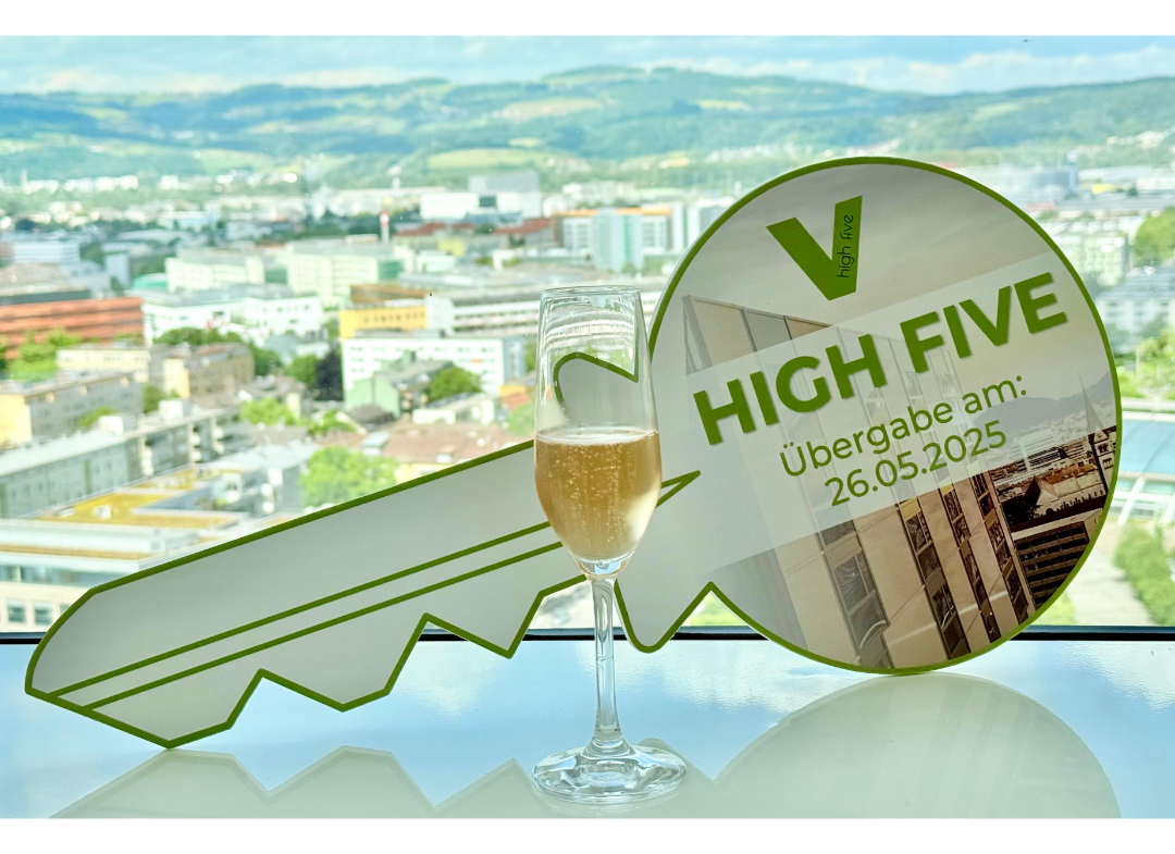 High Five - Fertigstellung eines Leuchtturmprojekts in Linz!