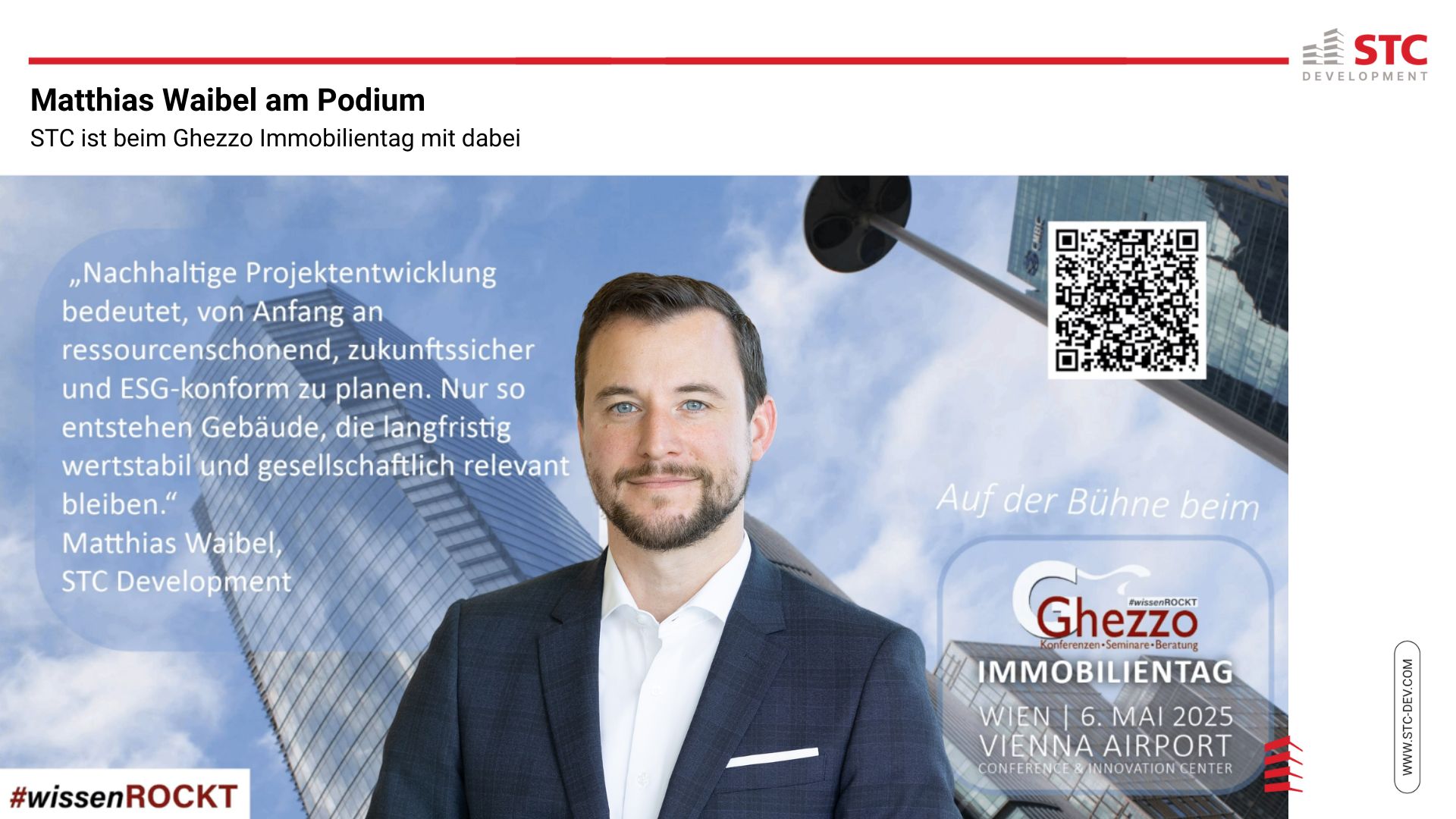 Matthias Waibel am Podium