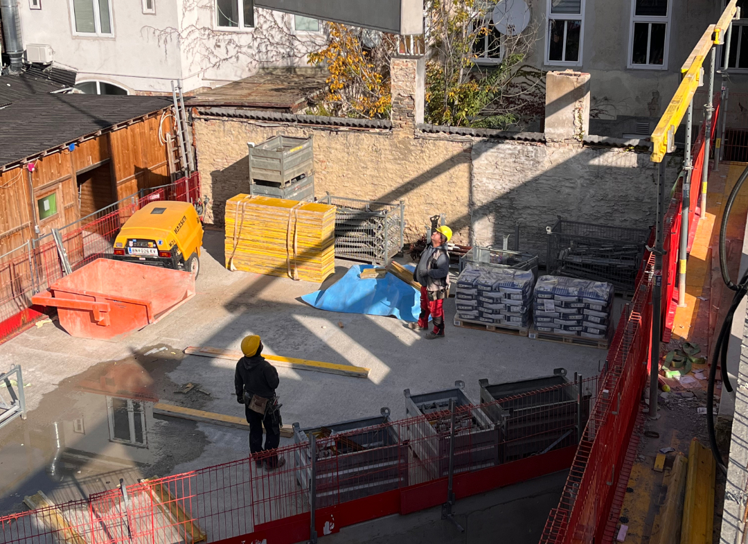 Baufortschritt - Odoakergasse 25