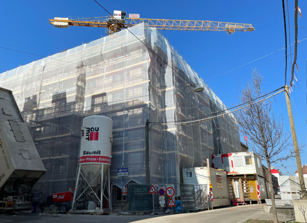 ODO25 - Fassadenarbeiten gestartet