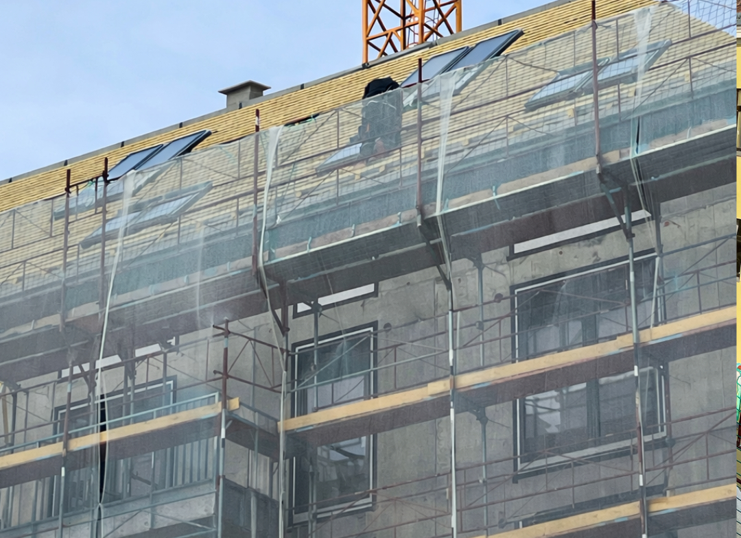 ODO25 - Fassadenarbeiten gestartet